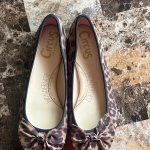 Circus by Sam Edelman Animal Print Bow Flats